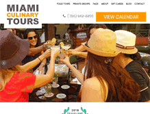 Tablet Screenshot of miamiculinarytours.com